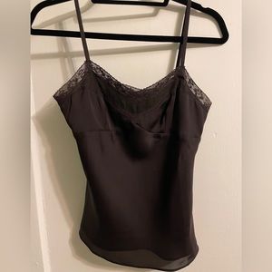Ann Taylor Loft brown lace camisole tank